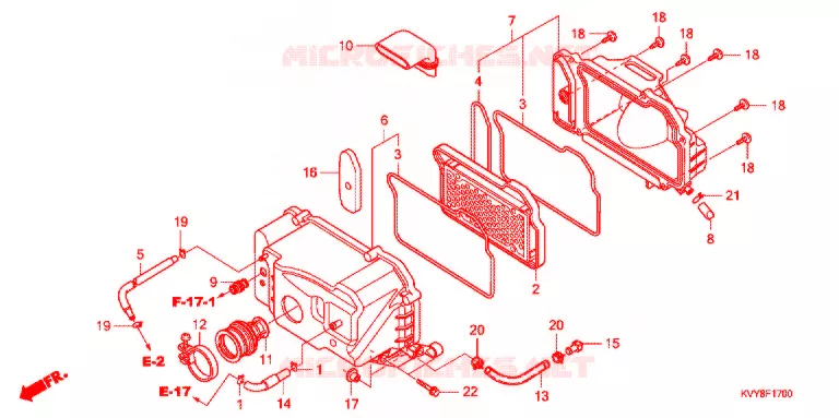 FILTRE A AIR Honda SCOOTER 110 ICON 2009  ANC110CST9