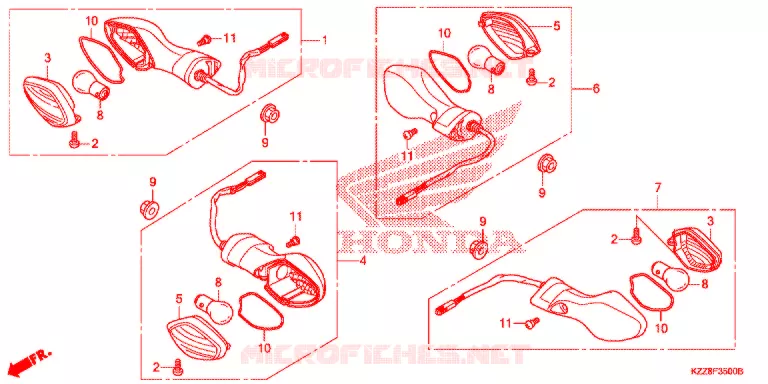 CLIGNOTANT Honda MOTO 250 CRF 2018  CRF250LF