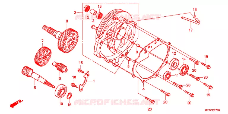 BOITE DE VITESSES Honda SCOOTER 110 SCOOPY 2012  ACD110CSFC