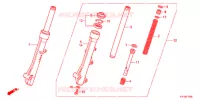 FOURCHE pour Honda SCOOPY 110 de 2011