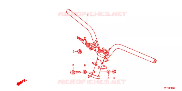 GUIDON Honda SCOOTER 110 SCOOPY 2011  ACD110SFB
