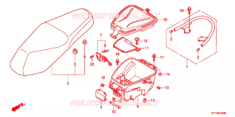 SELLE Honda SCOOTER 110 SCOOPY 2012  ACD110SFC