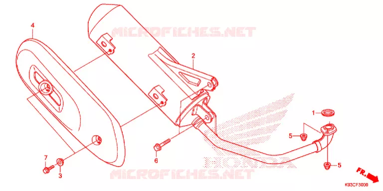 SILENCIEUX D'ECHAPPEMENT Honda SCOOTER 110 SCOOPY 2018  ACF110CBTJ