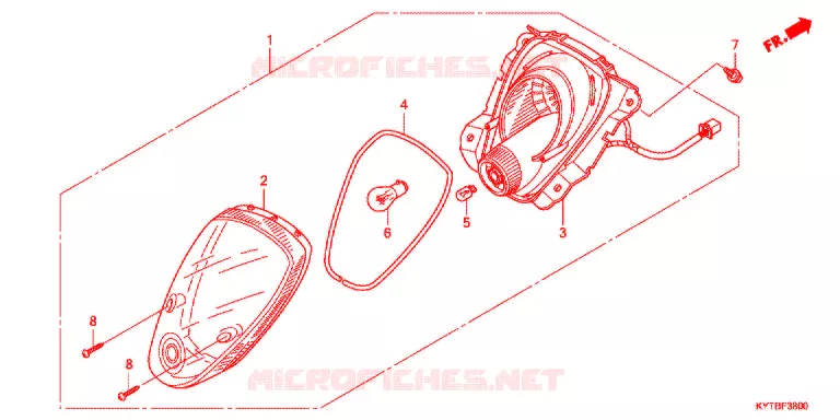 FEU ARRIERE Honda SCOOTER 110 SCOOPY 2012  ACD110SFC