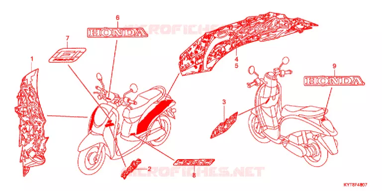 t (8) Honda SCOOTER 110 SCOOPY 2012  ACD110SFC_2TH