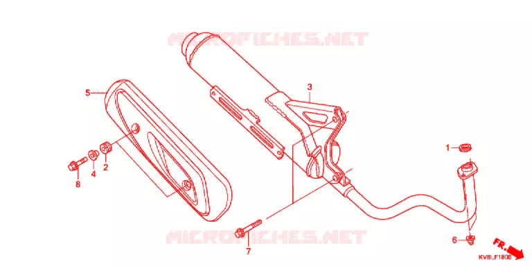 SILENCIEUX D'ECHAPPEMENT Honda MOTO 110 CLICK 2011  ACB110BB