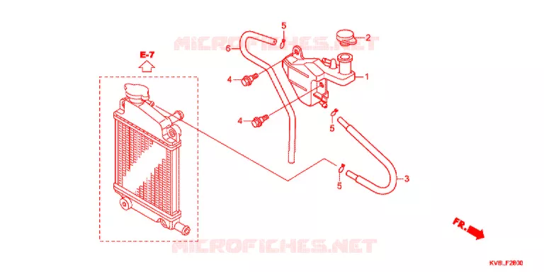 VASE D'EXPANSION Honda MOTO 110 CLICK 2011  ACB110BB