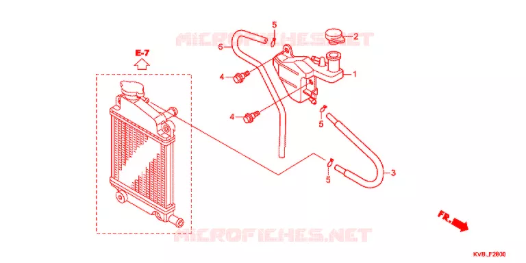 VASE D'EXPANSION Honda MOTO 110 CLICK 2011  ACB110CBB