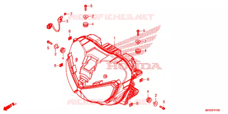 PHARE (CRF1100A/AL/D/DL) Honda MOTO 1100 AFRICA-TWIN 2021  CRF1100AL