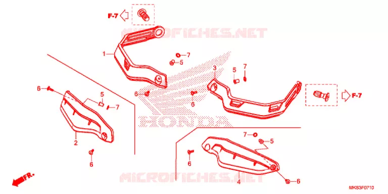 PROTEGES MAINS Honda MOTO 1100 AFRICA-TWIN 2021  CRF1100AL