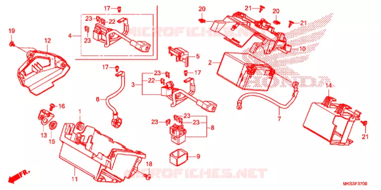 BATTERIE Honda MOTO 1100 AFRICA-TWIN 2021  CRF1100AL