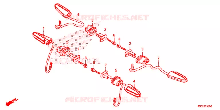 CLIGNOTANT Honda MOTO 1100 AFRICA-TWIN 2020  CRF1100AL
