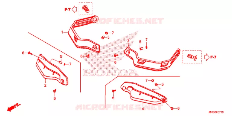 PROTEGES MAINS Honda MOTO 1100 AFRICA-TWIN 2020  CRF1100A4L