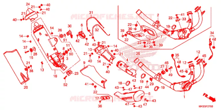 SILENCIEUX D'ECHAPPEMENT Honda MOTO 1100 AFRICA-TWIN 2020  CRF1100A4L