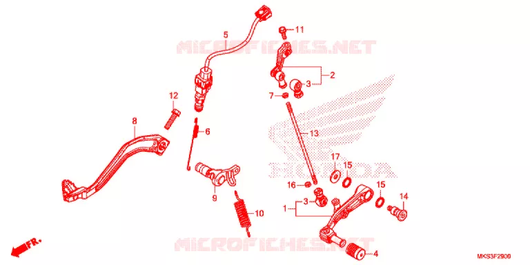 PEDALE Honda MOTO 1100 AFRICA-TWIN 2021  CRF1100AL4L