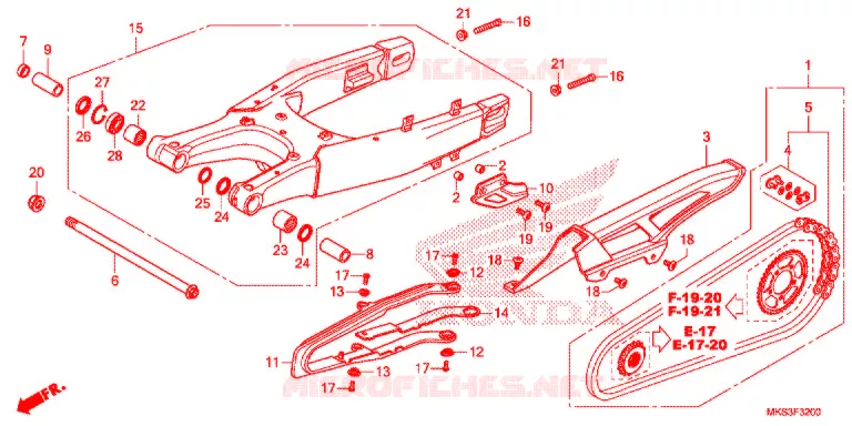 BRAS OSCILLANT Honda MOTO 1100 AFRICA-TWIN 2021  CRF1100DL