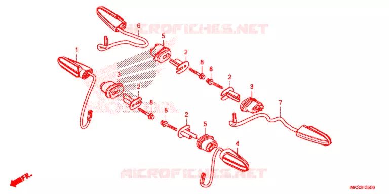 CLIGNOTANT Honda MOTO 1100 AFRICA-TWIN 2021  CRF1100DL