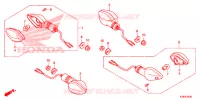 CLIGNOTANT pour Honda CBF 160 UNICORN de 2020