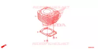 CYLINDRE pour Honda CBF 160 UNICORN de 2020