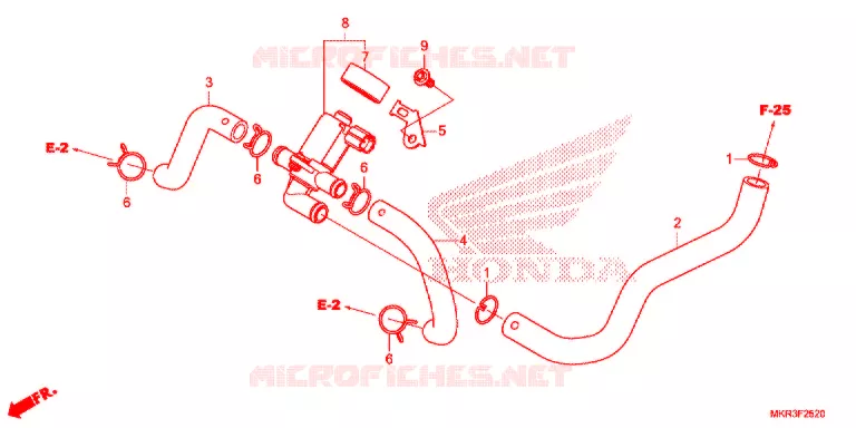 VALVE DE COMMANDE D'INJECTION D'AIR Honda MOTO 1000 CBR 2020  CBR1000SPL
