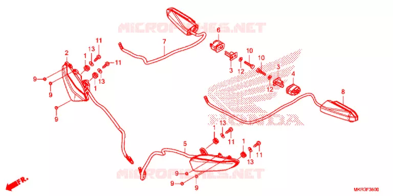 CLIGNOTANT Honda MOTO 1000 CBR 2021  CBR1000SPL