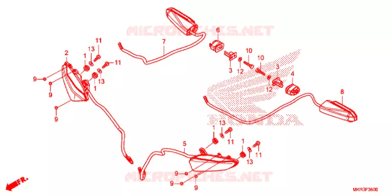 CLIGNOTANT Honda MOTO 1000 CBR 2020  CBR1000SPL