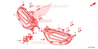 FEUX ARRIERE pour Honda GL 1800 GOLD WING de 2020