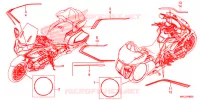 AUTOCOLLANTS (1) pour Honda GL 1800 GOLD WING TOUR DCT de 2020