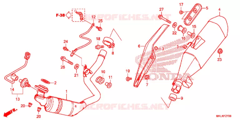SILENCIEUX D'ECHAPPEMENT Honda MOTO 750 NC 2020  NC750SAL
