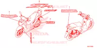 AUTOCOLLANTS pour Honda SH 150 ABS D 4ED de 2020