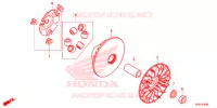 COTE SECONDAIRE pour Honda SH 150 ABS D 4ED de 2020