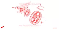 ROUE ARRIERE pour Honda SH 150 ABS D 4ED de 2020