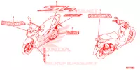 AUTOCOLLANTS pour Honda SH 125 ABS D 3ED de 2020