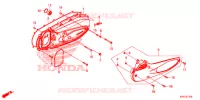 COUVERCLE GAUCHE pour Honda SH 125 ABS D 3ED de 2020
