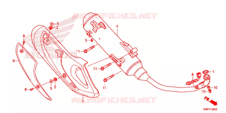 SILENCIEUX D'ECHAPPEMENT Honda SCOOTER 125 SH 2021  SH125ADL