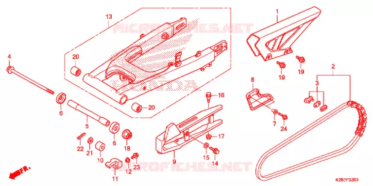 BRAS OSCILLANT Honda MOTO 125 CRF 2020  CRF125FBL