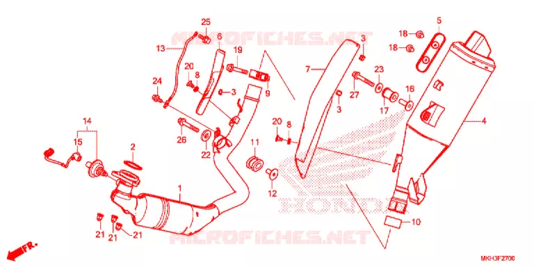 SILENCIEUX D'ECHAPPEMENT Honda MOTO 750 ADV 2021  ADV750M