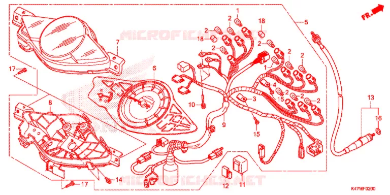 COMPTEUR Honda MOTO 125 DASH 2021  AFP125CRFL