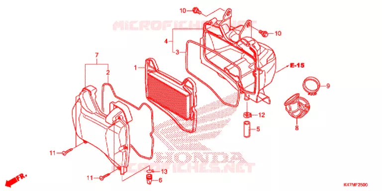 FILTRE A AIR Honda MOTO 125 DASH 2021  AFP125CSFL