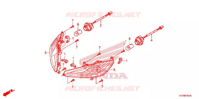 CLIGNOTANT AVANT Honda MOTO 110 WAVE 2019  AFS110MCSL