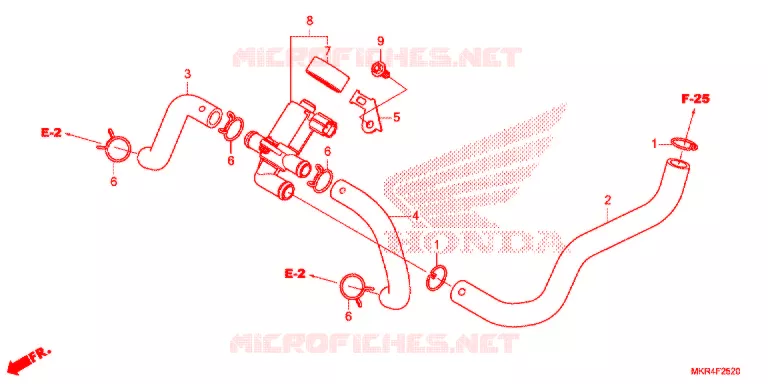 VALVE DE COMMANDE D'INJECTION D'AIR Honda MOTO 1000 CBR 2021  CBR1000STM