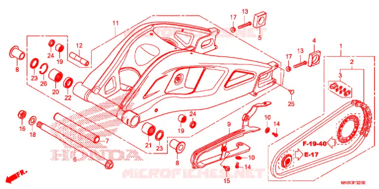BRAS OSCILLANT Honda MOTO 1000 CBR 2021  CBR1000STM