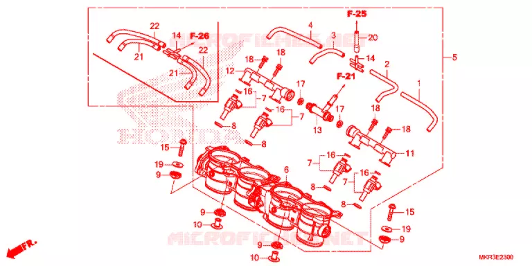 CORPS DE PAPILLON Honda MOTO 1000 CBR 2021  CBR1000STM