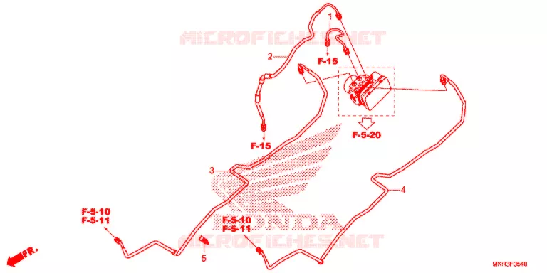 DURITE DE FREIN ARRIERE Honda MOTO 1000 CBR 2021  CBR1000STM
