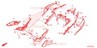 COUVERCLES LATERAUX   ARRIERES pour Honda CBR 500 R ABS de 2020