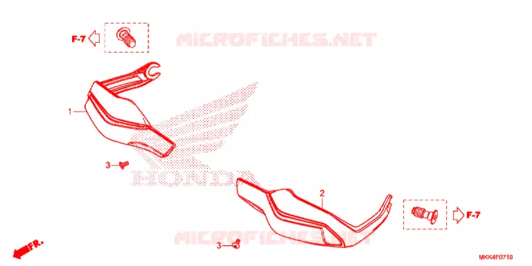 PROTEGES MAINS Honda MOTO 1000 AFRICA-TWIN 2019  CRF1000D2K
