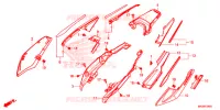 COUVERCLES LATERAUX (CRF1100A/D) pour Honda AFRICA TWIN 1100 de 2020