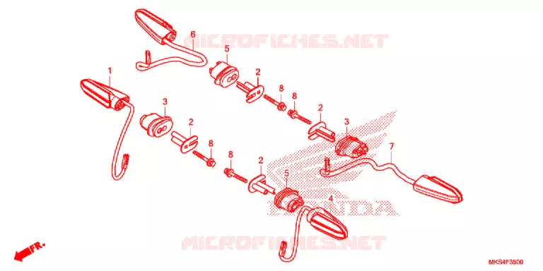 CLIGNOTANT Honda MOTO 1100 AFRICA-TWIN 2020  CRF1100AL