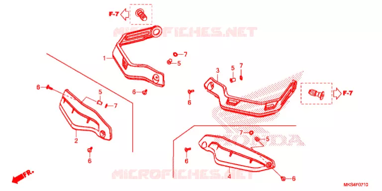 PROTEGES MAINS Honda MOTO 1100 AFRICA-TWIN 2020  CRF1100AL