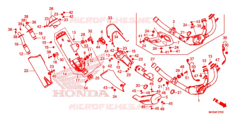 SILENCIEUX D'ECHAPPEMENT Honda MOTO 1100 AFRICA-TWIN 2020  CRF1100AL